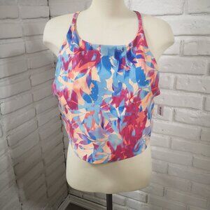 NWT Old Navy Bright Multi Colored Ladies Size XXL Racer Back Sports Bra